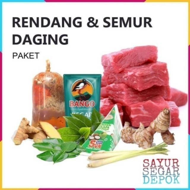 

Paket rendang daging / paket semur daging