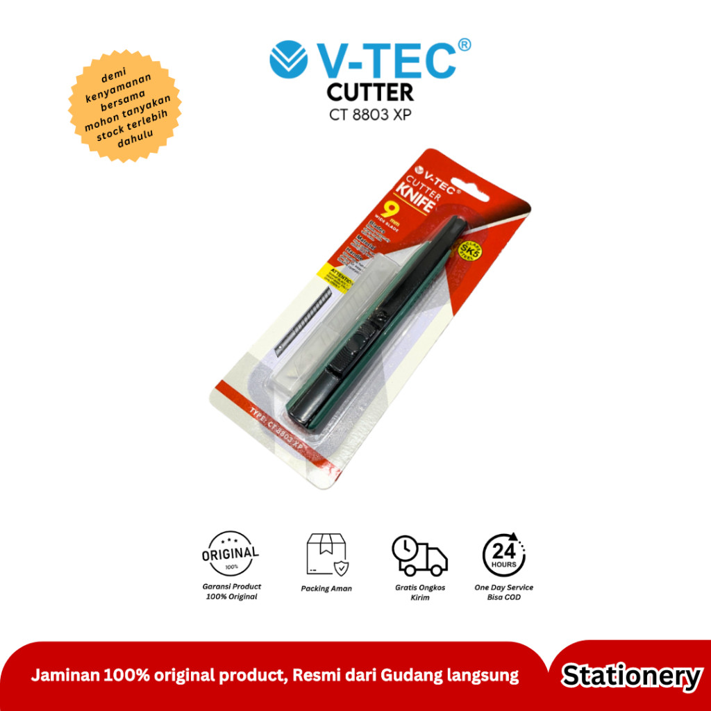 

V-TEC CUTTER KNIFE TYPE CT 8803 XP /PCS