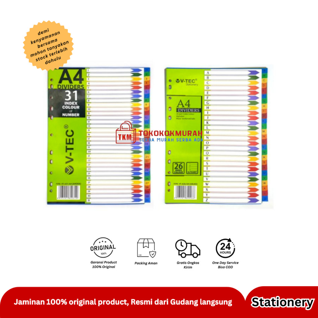 

V-TEC DIVIDER TYPE VT-A26/VT-A31 UK.A4 / PCS