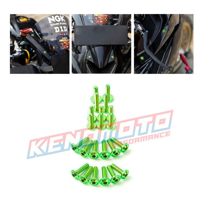 KENDMOTO BAUT TITANIUM SET FAIRING KAWASAKI ZX25R