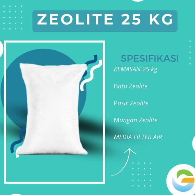 BEBAS ONGKIR - Batu Zeolite  25 kg - Pasir Zeolite - Media Filter Penjernih Air