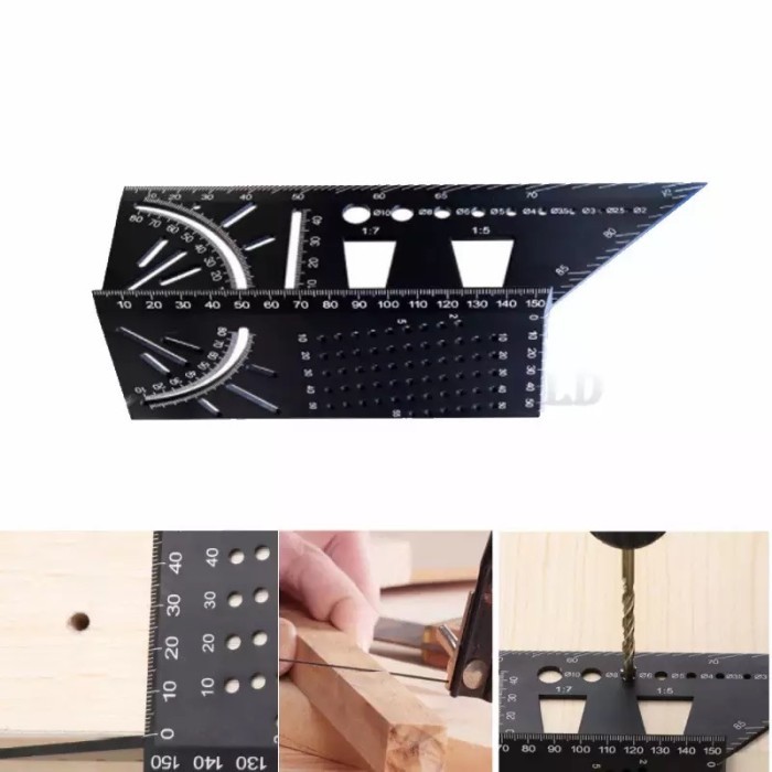 

BEBAS ONGKIR - Penggaris Mistar Alat Ukur Sudut Ruler Marking Line Measuring