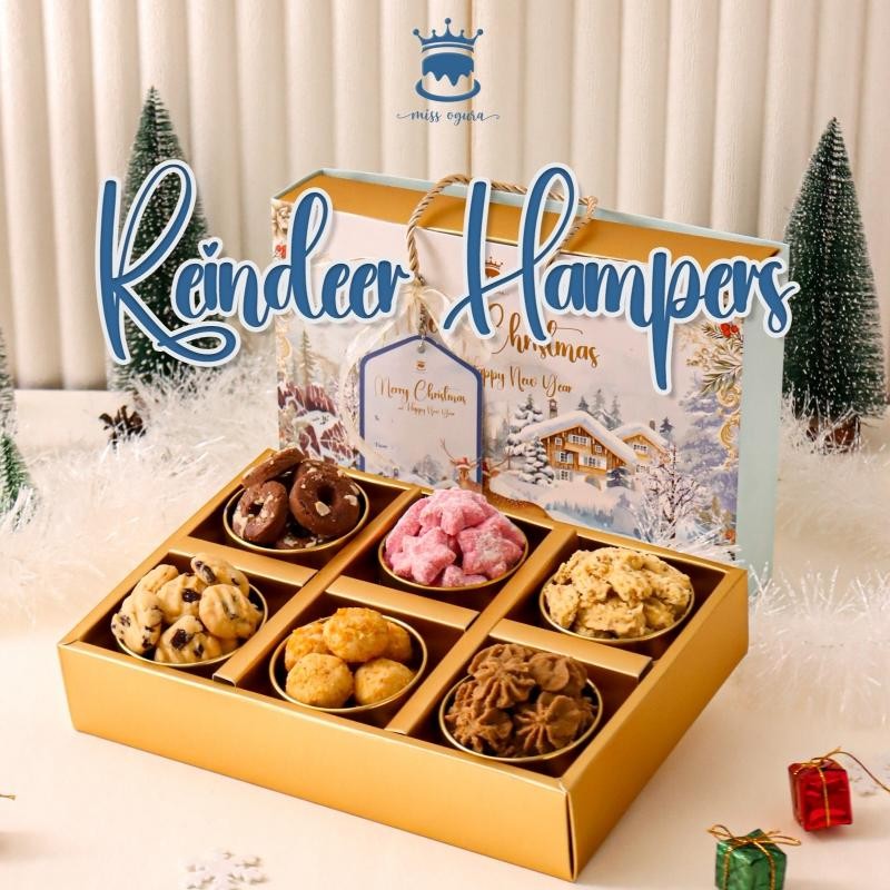 

Reindeer Hampers Natal Christmas Kue Kering Cookies by Miss Ogura