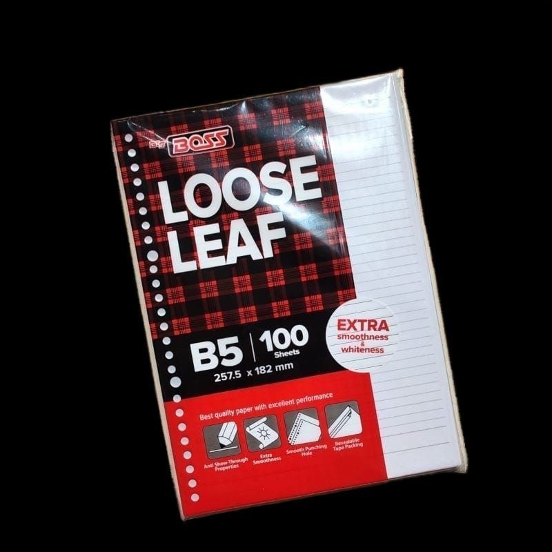 

Kertas isi binder/loose leaf bigboss B5 100
