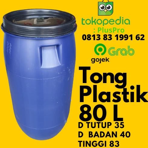 Tong 80 Liter / Drum / Air / Tempat Sampah / Chemical / Perikanan