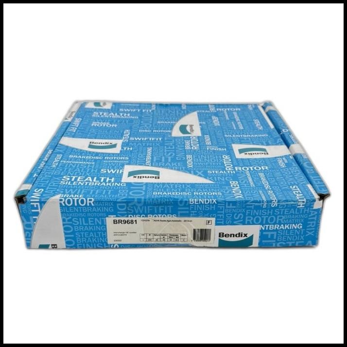 TERMURAH PIRINGAN CAKRAM REM AGYA AYLA 1000CC MATIC - BENDIX DISC BRAKE ROTOR BR9681 