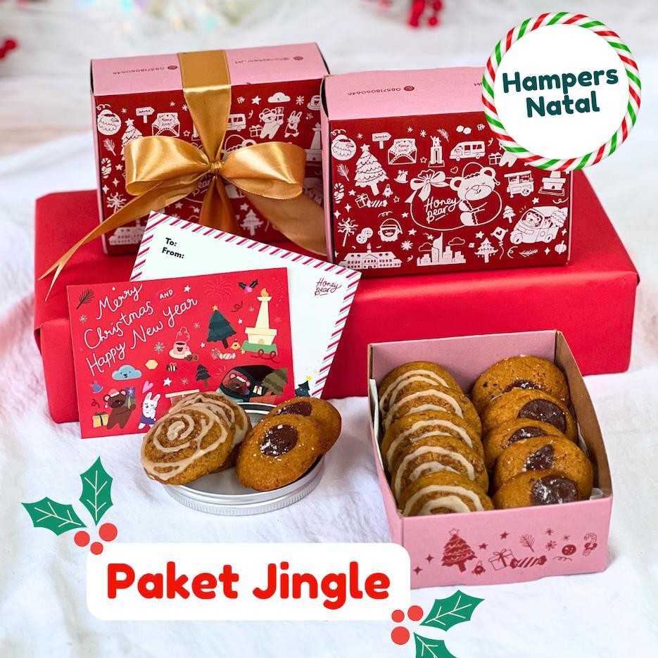 

PAKET JINGLE (10pcs) - CHRISTMAS COOKIES HAMPERS - Kue Natal Kado