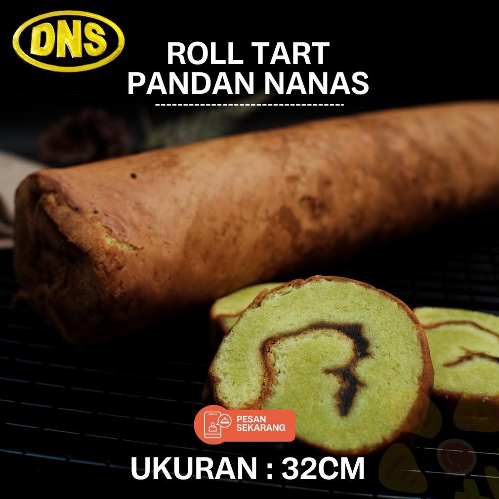 

CR - Bolu Gulung Besar Pandan Nanas / Kue Roll Tart untuk Arisan Lebaran & Natal TERLARIS