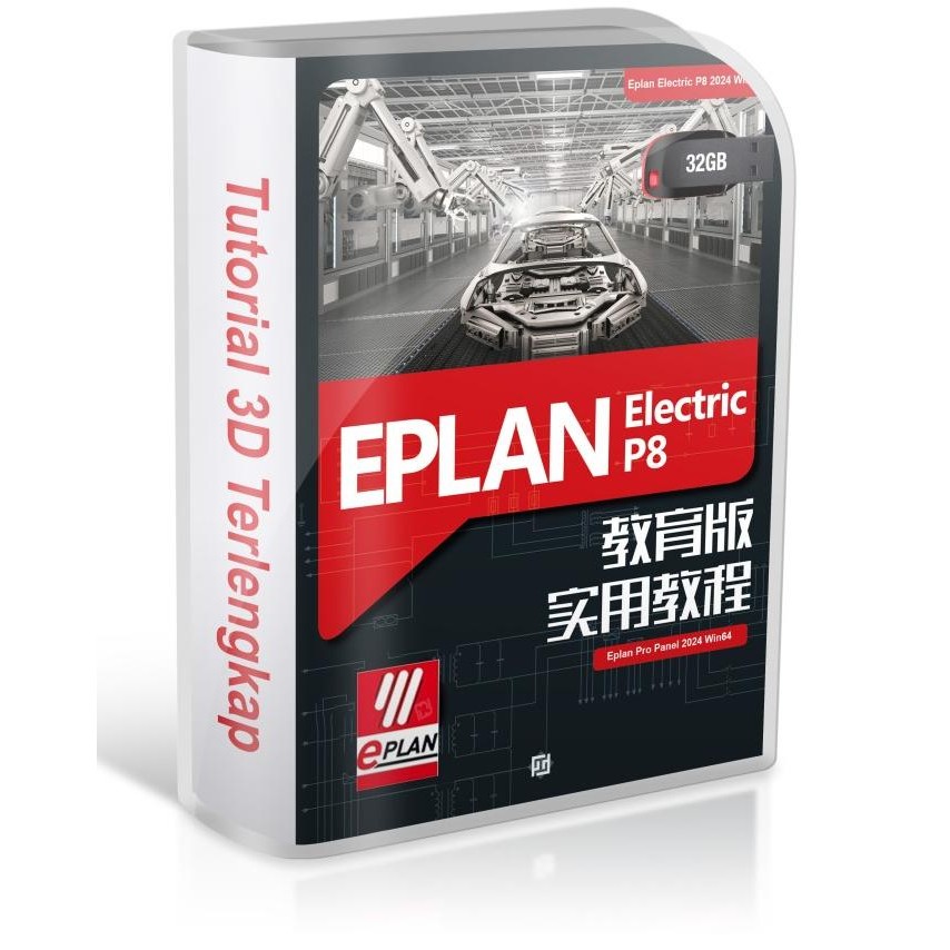 Diskon FD32GB Eplan Electric P8 n Eplan Pro Panel 2024 plus Video Tutorial Mastering Series