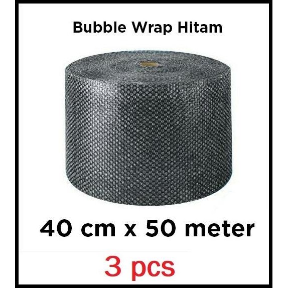 

Plastik Bungkus Kemasan Bubble Wrap 1 Roll Hitam 120 Cm X 50 M 120X50