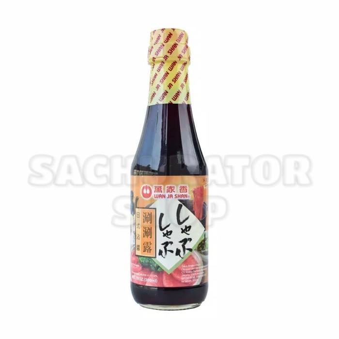 

Saus Bumbu Wan Ja Shan Wanjashan Shabu - Shabu Sabu - Sabu Sauce