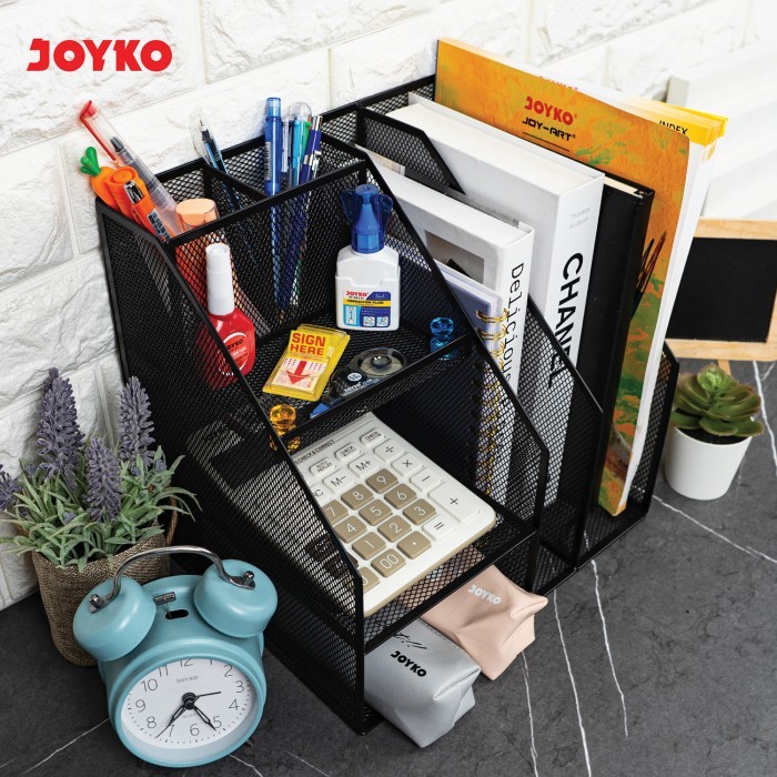 

Joyko Desk Set METAL Pen Holder Organizer / Tempat Alat Tulis Kantor BESI Rapi Meja Kantor DS-58