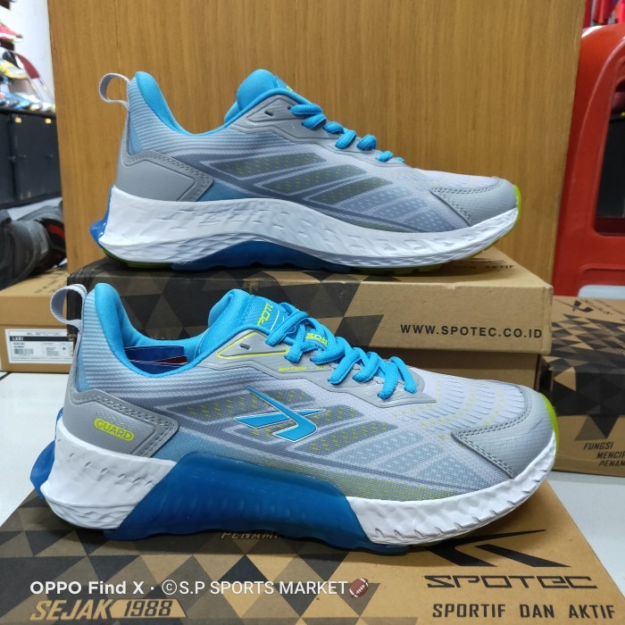 Sepatu run running lari olahraga wanita pria Spotec Heroz abu