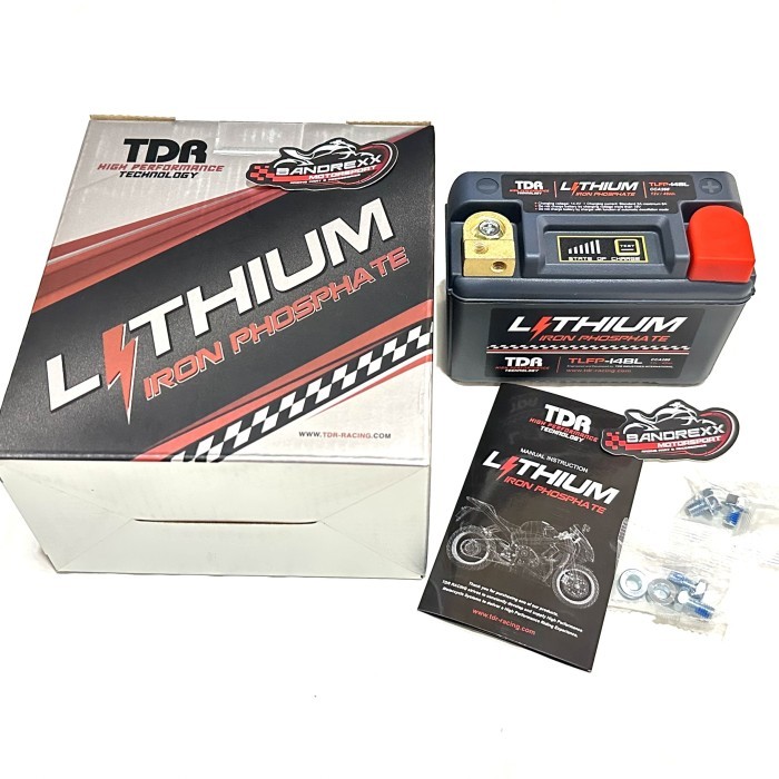 Aki Motor TDR Lithium TLFP-14BL For Xmax Old-Xmax Connected-MT 25-R6.