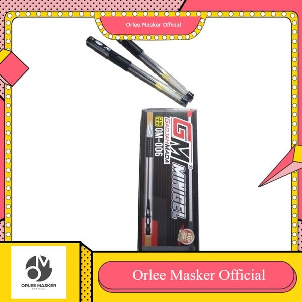 

BOLPOIN MINI GEL GADJAH MADA 1 LUSIN (ISI 12) pcs / BOLPOIN MINI GEL GM