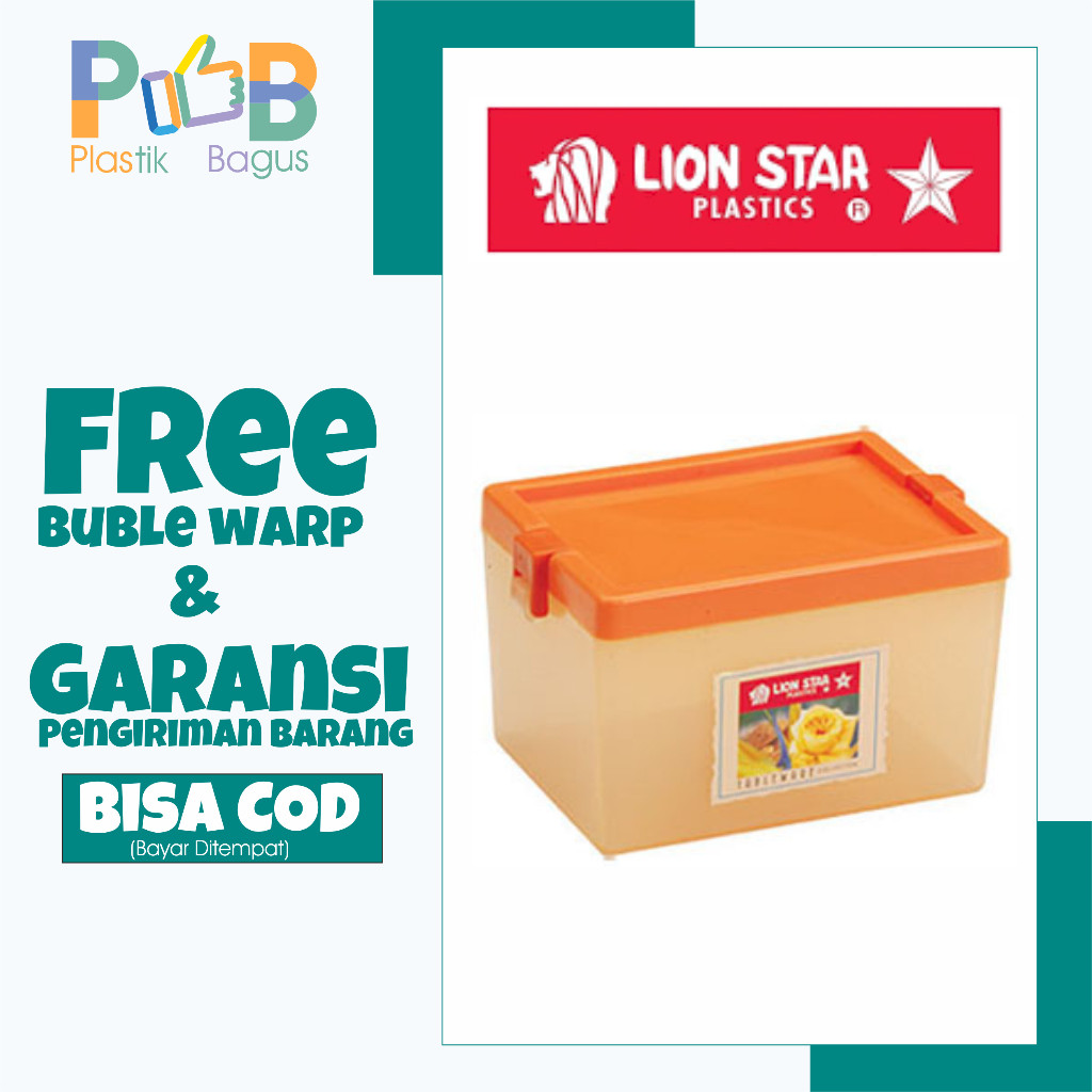 kotak penyimpanan kontainer container kecil salon box lion star FX-10
