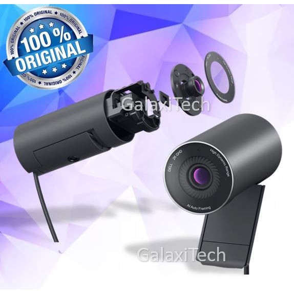 Dell Pro 2K Webcam WB5023 - Kamera Web HD dengan Auto Focus dan AI Tracking