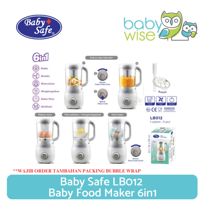 Baby Safe Lb012 Baby Food Maker 6In1