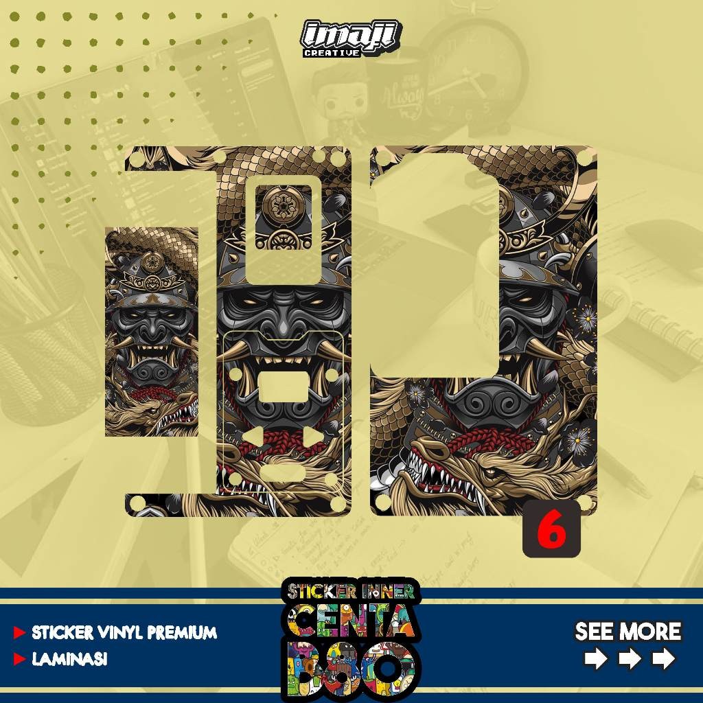 

B80 Imaji Creative Motif 6 Casing/Case Stiker Skin Wrap CUSTOM - Premium Quality