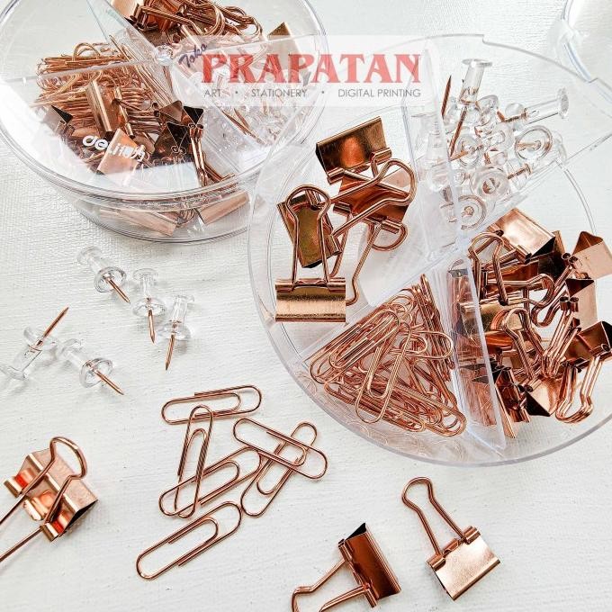 

BARU DELI BINDER PAPER CLIP PUSH PIN SET 78553 | SET PENJEPIT KERTAS