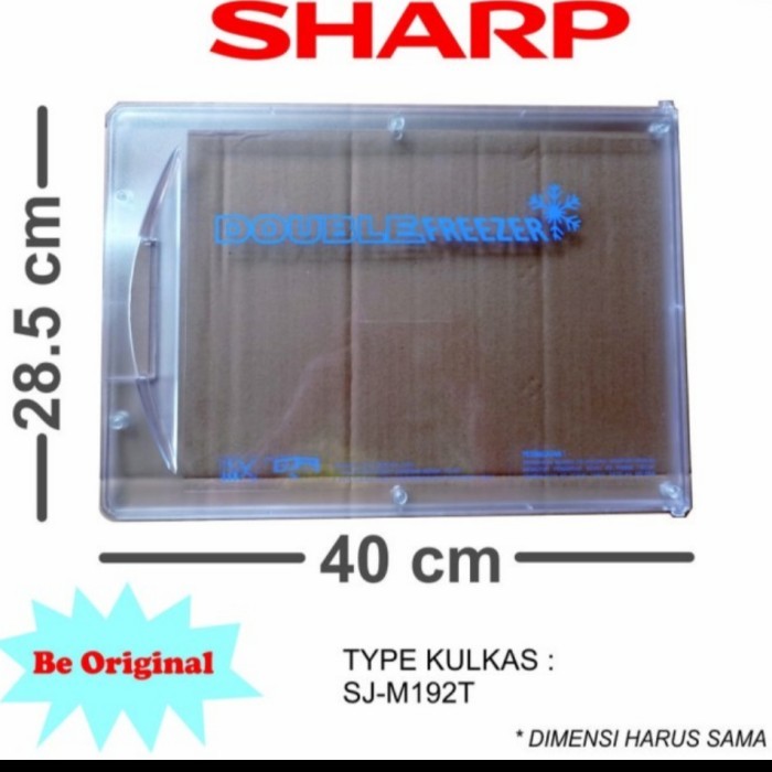 TUTUP FREEZER KULKAS SHARP 1 PINTU ORIGINAL