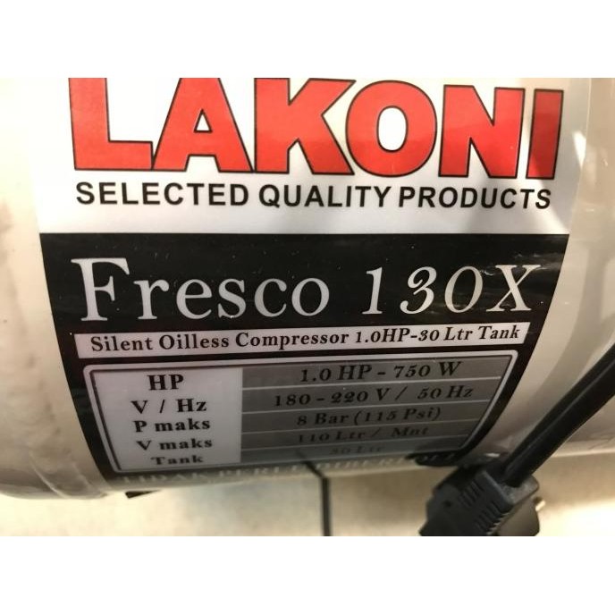 KOMPRESOR OILLES/ KOMPRESOR TANPA OLI LAKONI/ LAKONI FRESCO 130 X