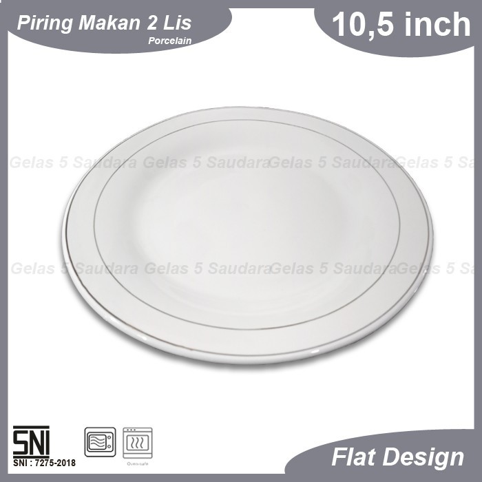 PIRING MAKAN PORCELAIN/PIRING KERAMIK/DINNER PLATE/PIRING NASI PADANG