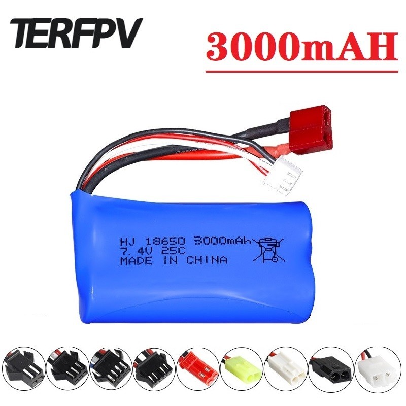 7.4V 3000mah 18650 Lipo Battery for Q46 Wltoys
