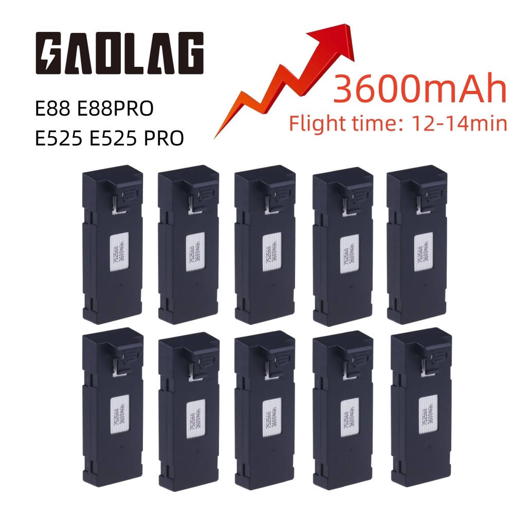 3.7V 3600Mah Battery For E88 E88PRO E88MAX E525 E99 E99PRO