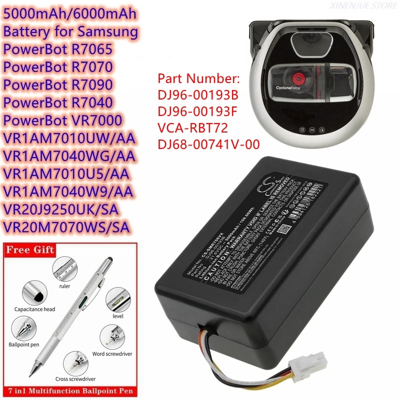 Robot Vacuum Caner Battery DJ96-00193B for Samsung