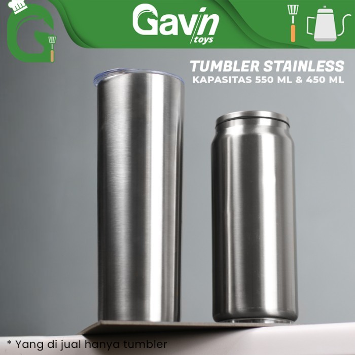 BERKUALITAS Beer Can - Botol Minum Tumbler Stainless 500ml Insulated Bottle 500 ml