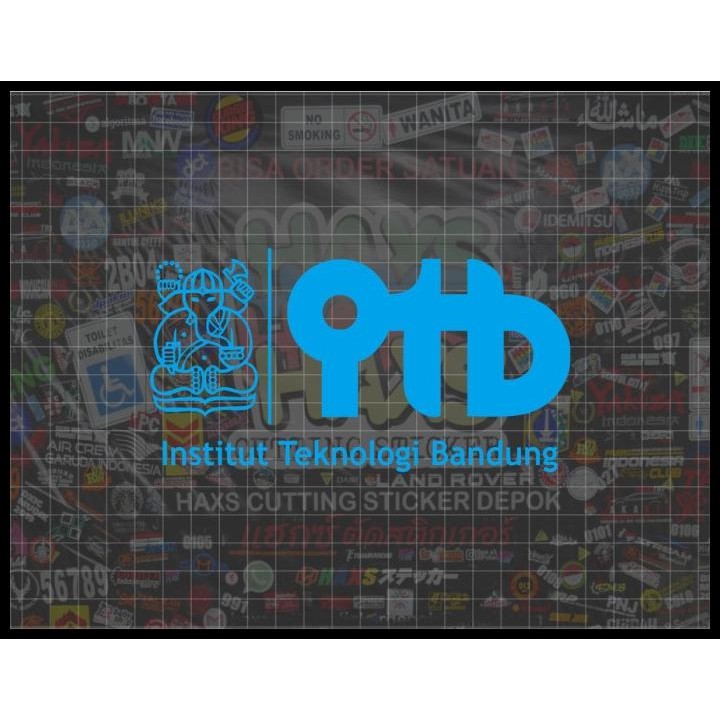 

BEST DEAL CUTTING STICKER ITB UKURAN 15 CM !!