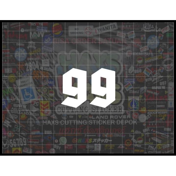 

HOT DEAL CUTTING STICKER ANGKA CUSTOM GERMAN STYLE UKURAN TINGGI 3.5 CM !!!!!!