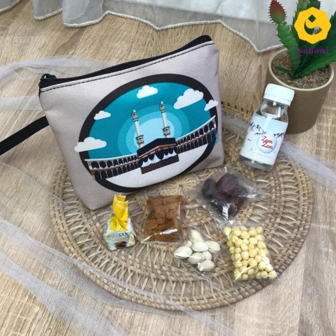 

New Arrival ! Paket Hampers Pouch Oleh Oleh Haji Umroh Souvenir Makanan Khas Arab