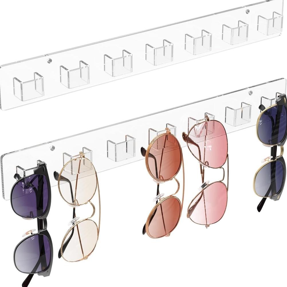 Rak Kacamata Akrilik Dinding / Gantungan Dinding Sebaguna / Gantungan Kacamata