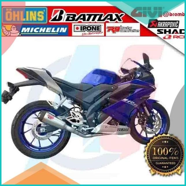 Knalpot R9 alpha all new r15 v3 vva knalpot racing R15 NEW 11OKTZ4 par