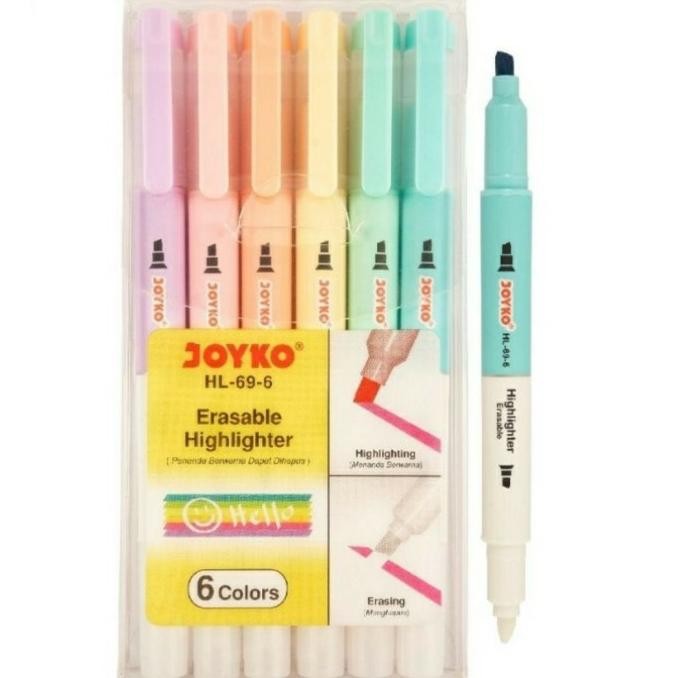 

Varian Terbaru ! Erasable Highlighter HL-69-6 Penanda Berwarna Bisa Dihapus 6 Warna