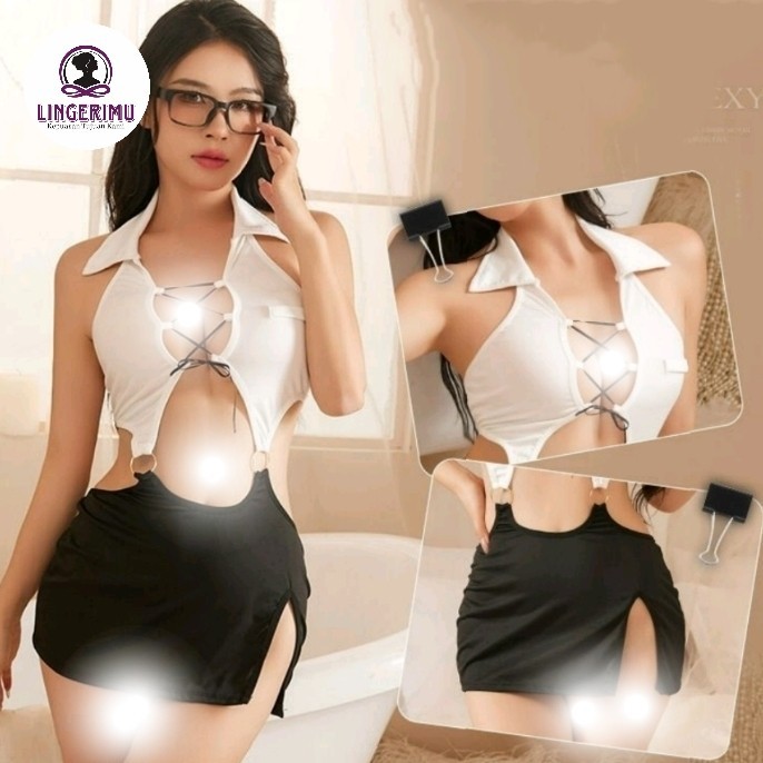 TERPERCAYA Lingerie costume guru sexy- baju cosplay peran wanita dewasa size KECIL