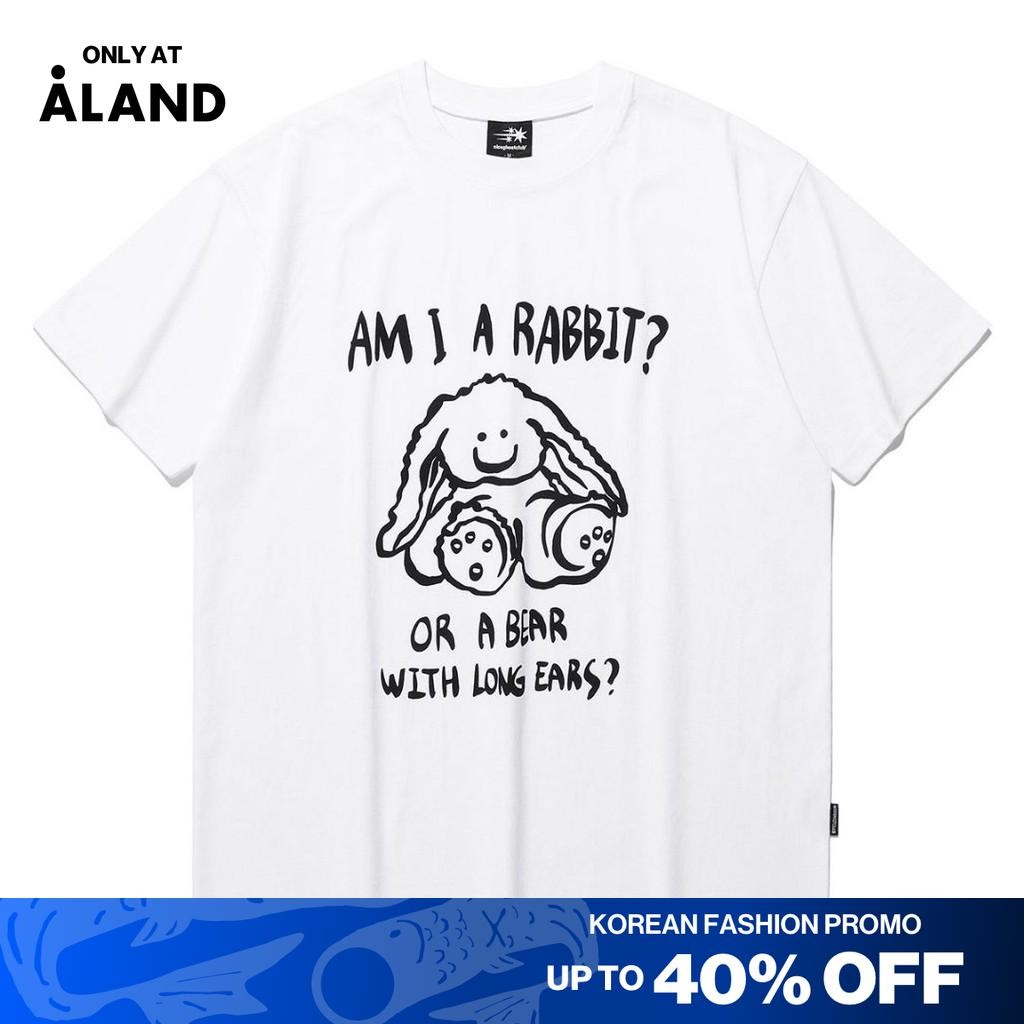 [ALAND] NICE GHOST CLUB - RABBIT OR BEAR TEE WHITE