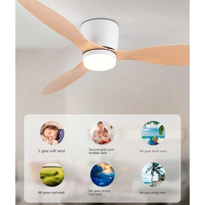 Sove Kipas Angin Gantung Lampu Tri Color Ceiling Fan - Yn-45 Promo