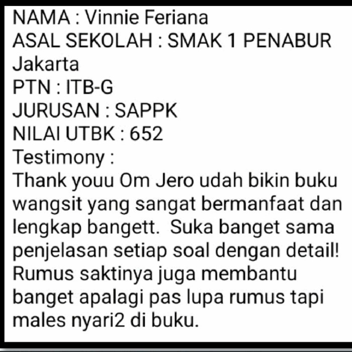 [Tps Platinum Utbk 2024] Buku Wangsit Om Jero Utbk Snbt 2024 Best Terbaru 100 % Original