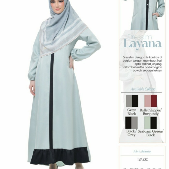 TERLARIS Rabbani Dresslim Layana Gamis Baju Muslim Wanita Dewasa