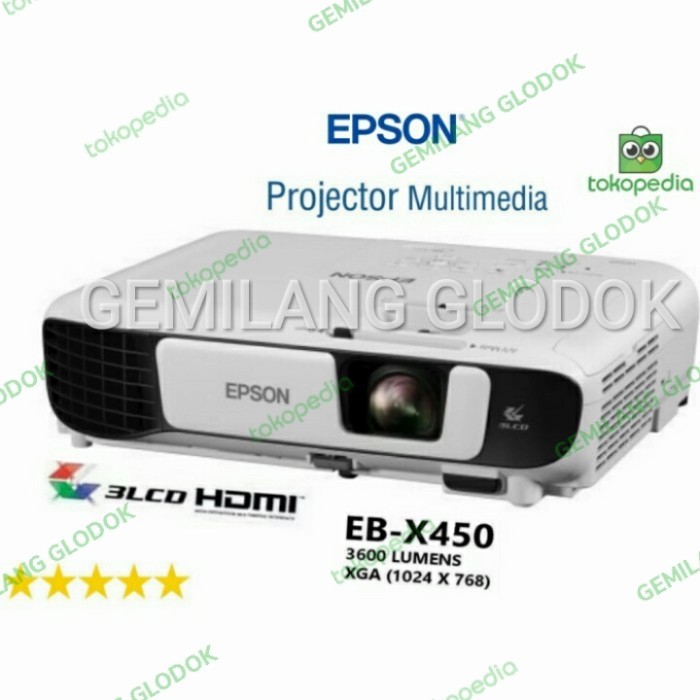 Proyektor Epson Eb - X450 / Projector Epson Eb X450 Terbaru 100 % Original
