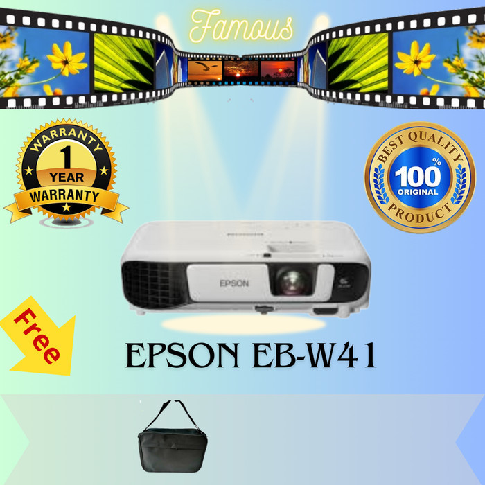 Proyektor Epson Eb-W41 / Epson Eb-W41 Wxga 3600 Lumen New 100 % Original