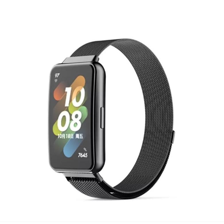 12.12 Strap Stainless Steel Milanese Tali Jam Huawei Band 7 Quick Release Metal Magnet Lock Slim  Wr
