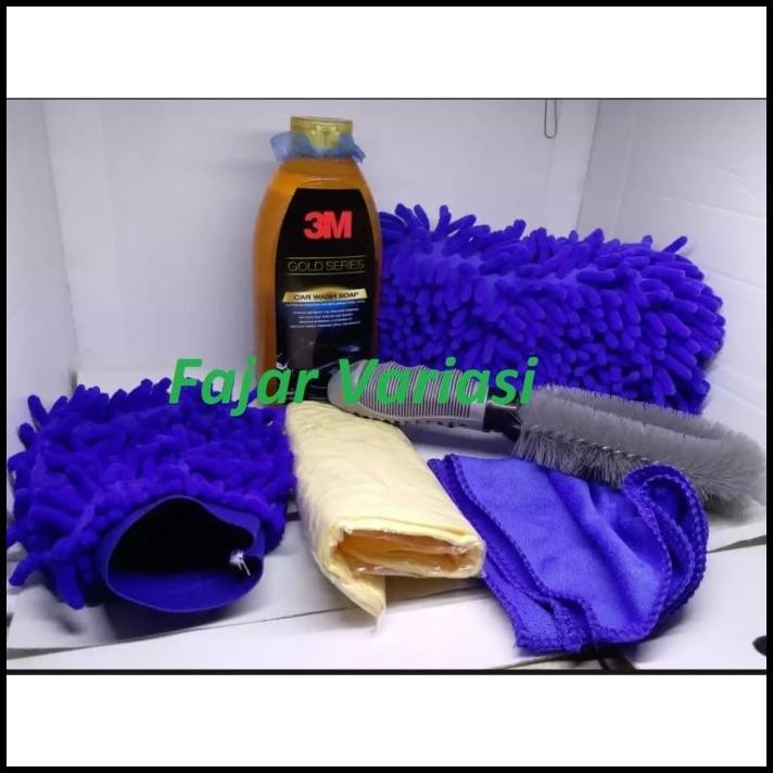 TERMURAH PAKET WASH PERAWATAN MOBIL KANEBO SPONGE SHAMPOO 3M 