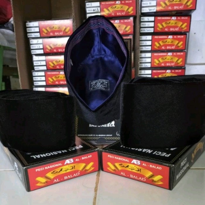 Peci peci al balad tinggi 9 n 10 - Tinggi 9, no 9 laki-laki putih songkok hitam terlaris kopiah prem