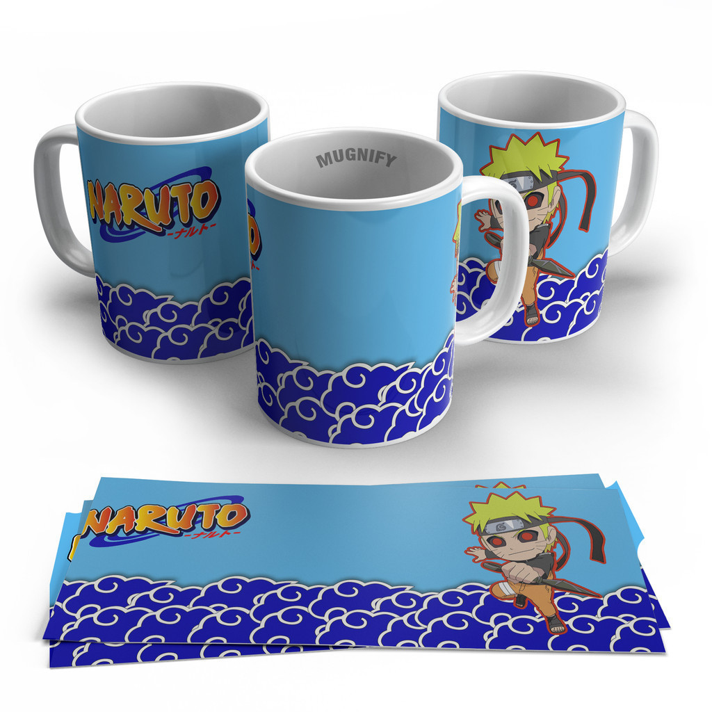 Gelas Mug Bergambar Anime Naruto | Kado Hadiah Mug Kartun Naruto