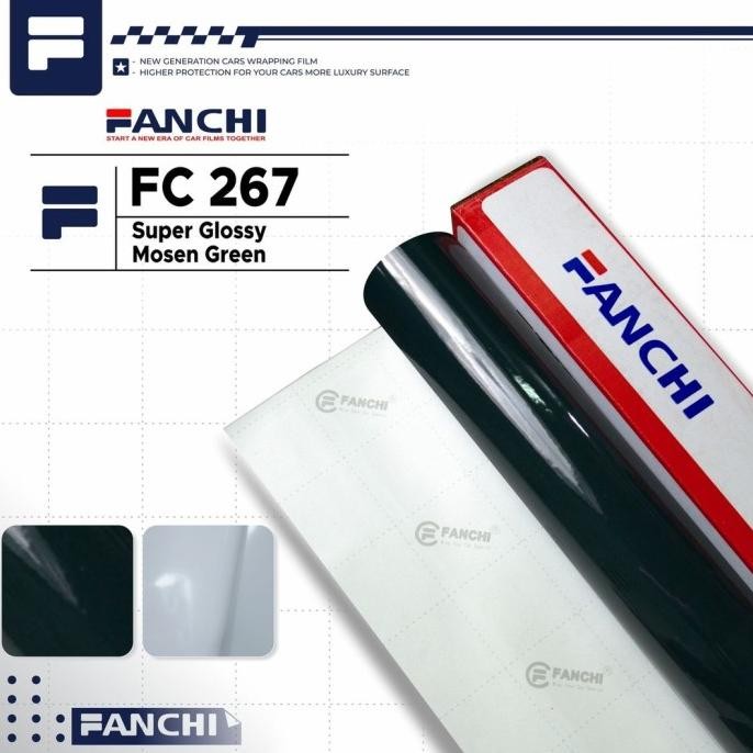 

HEMAT ROLL STICKER FANCHI FC267 SUPER GLOSSY MOSEN GREEN 50CM X 8,5M ROLL