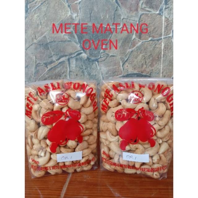 

Ready Kacang Mede Panggang 500 Gram Roasted Cashew Mete Wonogiri Oven